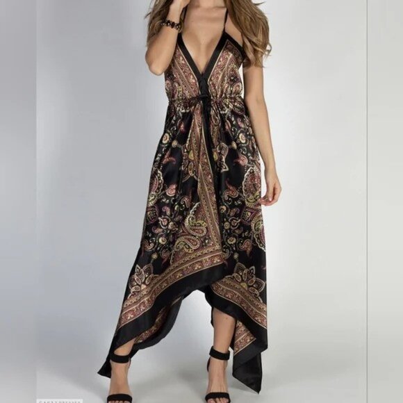 Scarf Silk Dress OS - Picture 1 of 6